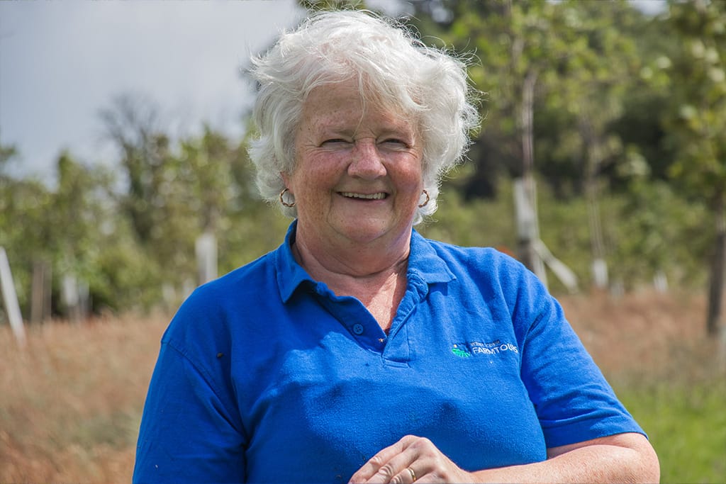 Avril Allshire of Caherbeg shown on her farm